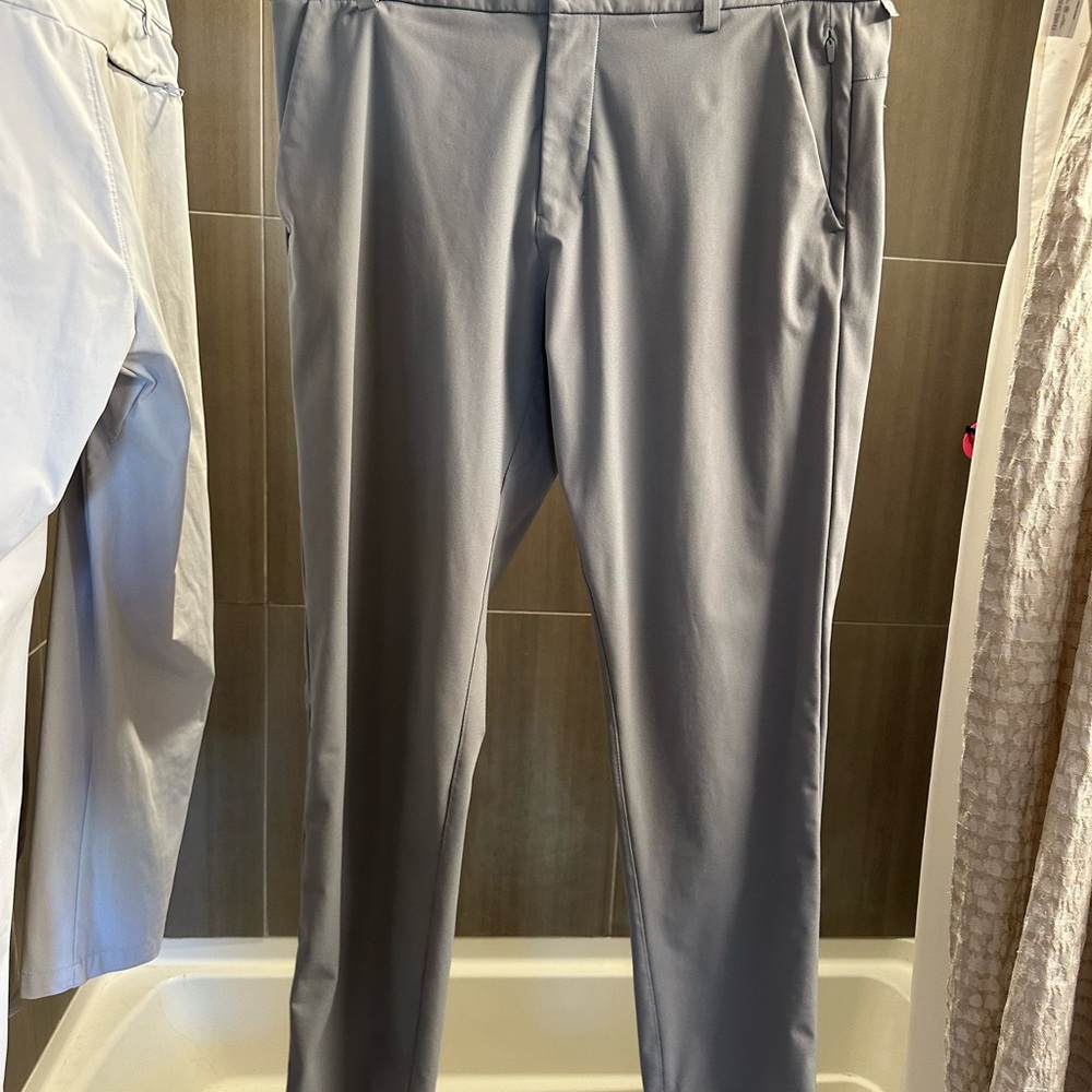 Men's 34 Wait Lululemon Light Gray Commission Dress Pants